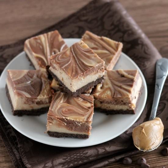 Peanut Butter Chocolate Swirl Bars