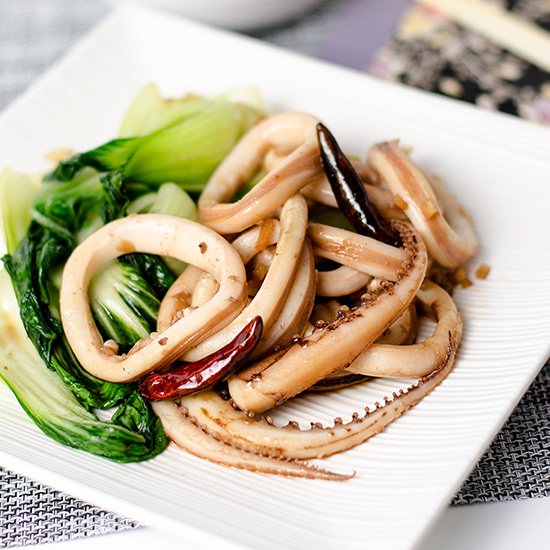 Chinese Style Squid Stir-Fry