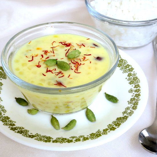 Eggless Indian Tapioca Pudding