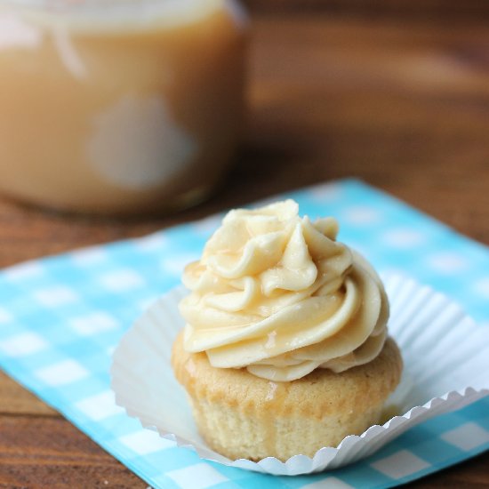 Salted Caramel Buttercream Cupcake