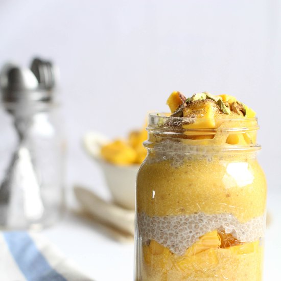 Vegan Mango Lassi Breakfast Parfait