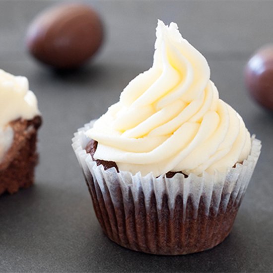 Cadbury Creme Egg Cupcake