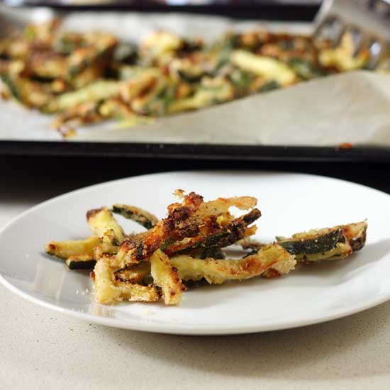 Delicious baked zucchini fries