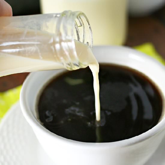 Homemade Vanilla Coffee Creamer