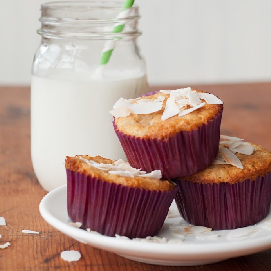 Coconut Sourdough Muffins