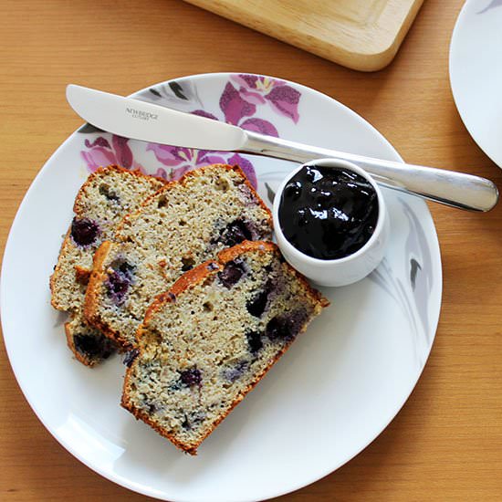 Blueberry and Banana Oat Bread