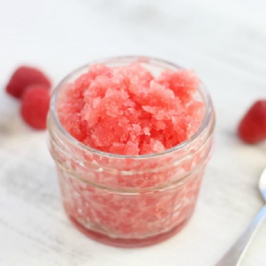 Boozy Watermelon Raspberry Granita