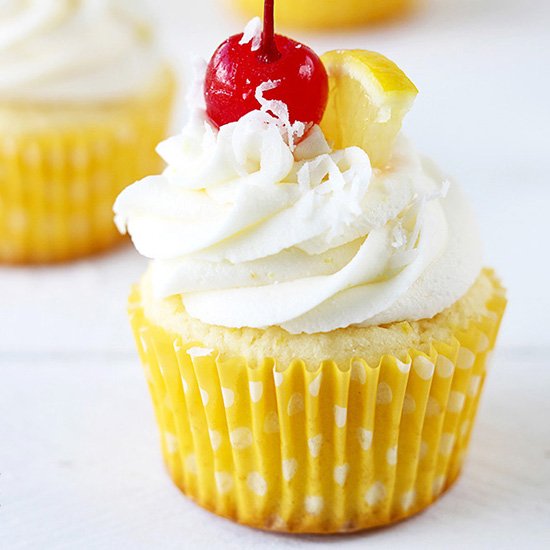 Lemon Coconut Cupcakes