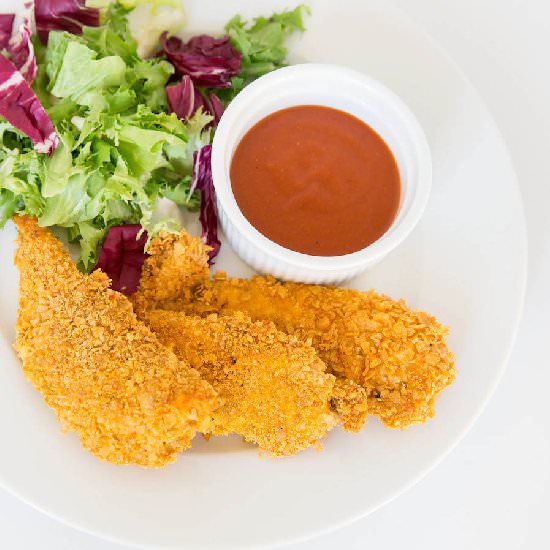 Chicken Tenders with Curry Ketchup