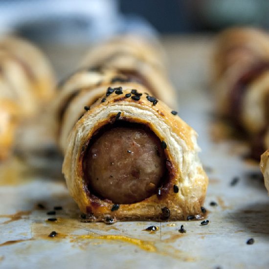 Harissa Sausage Rolls