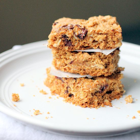 Oatmeal Chocolate PB Bars