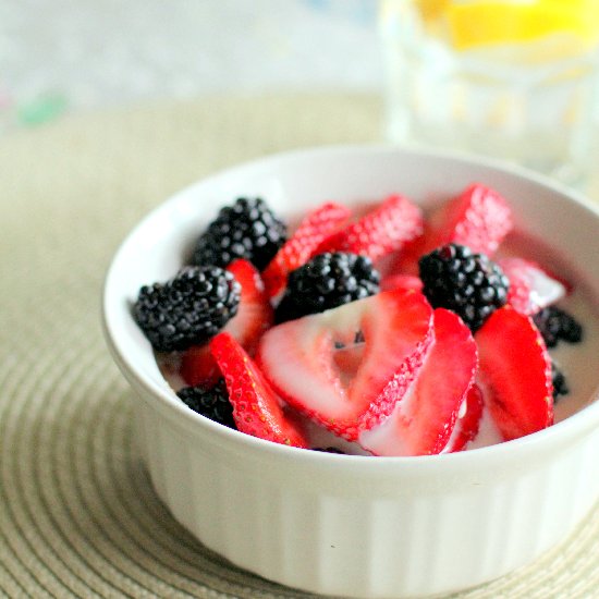 Steel Cut Oats with Berries