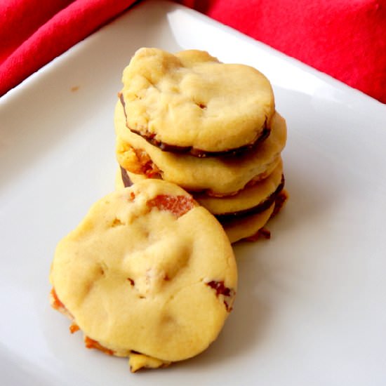 Maple Bacon Shortbread Cookies