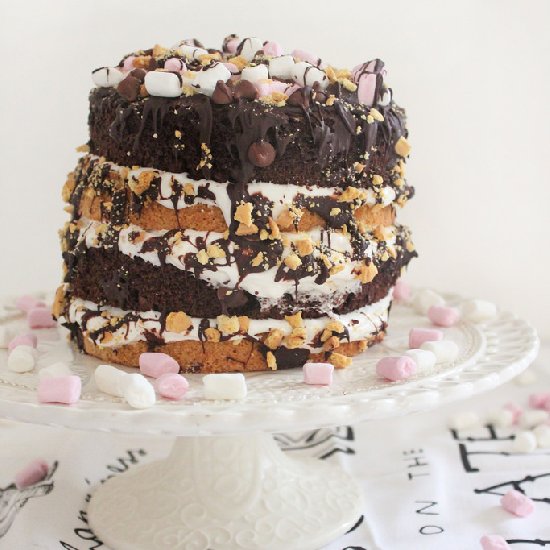 S’more Messy Cake