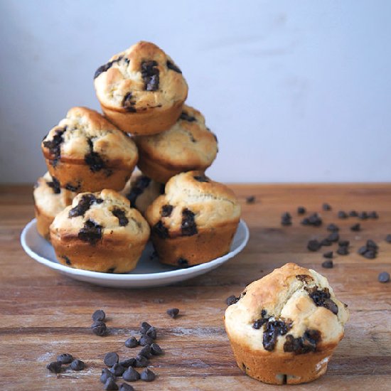 Banana Carob Chip Muffins