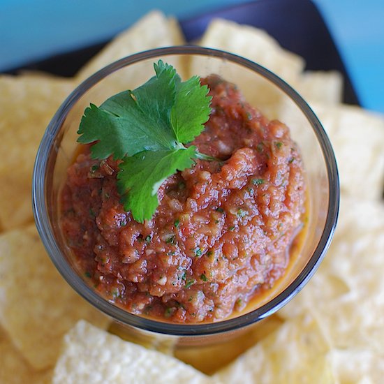 Oven-Roasted Tomato Salsa