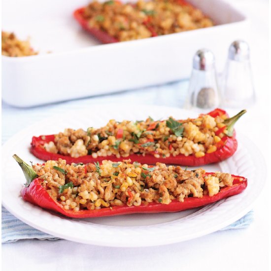 Stuffed Romano peppers