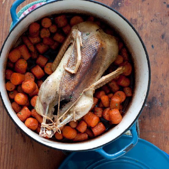 Casserole Roasted Duck with Carrots