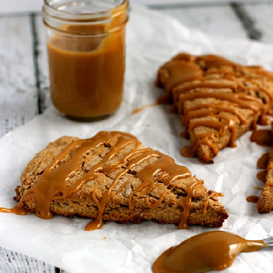 Cinnamon Maple Dulce de Leche Scone