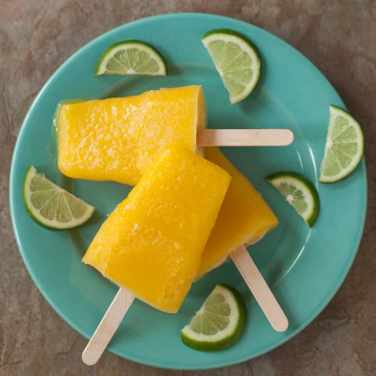 Mango Margarita Ice Pops