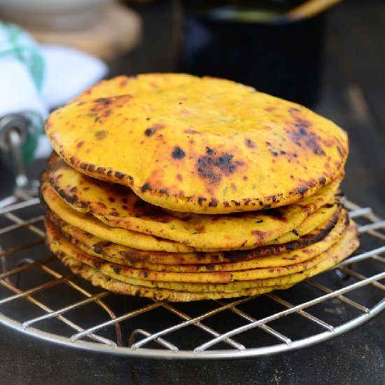 Missi Roti Chickpea Flour Bread