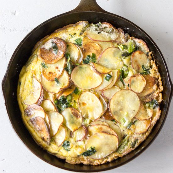 Ramp Fritatta with Asparagus