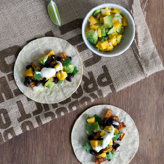 Sweet potato tacos