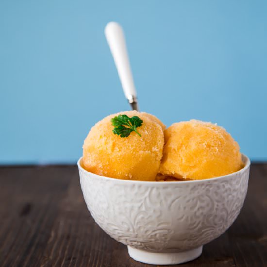 Tangerine Coriander Sorbet