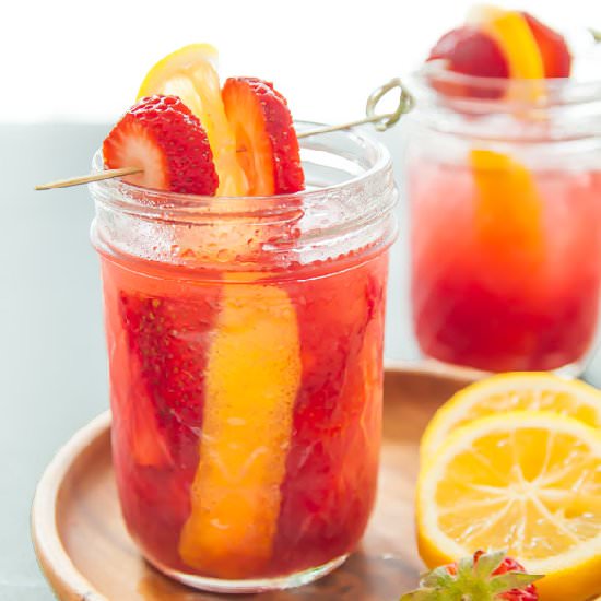 Strawberry Jam Moonshine Cocktail