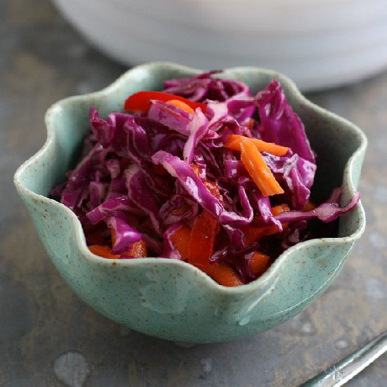 Simple Red Cabbage Slaw