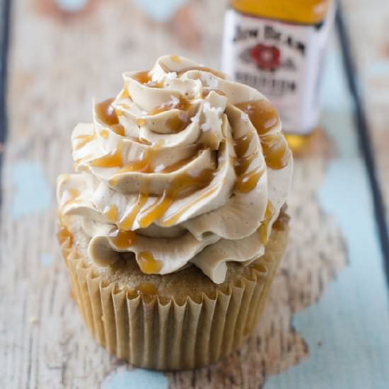 Butterscotch Bourbon Cupcakes