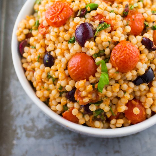 Mediterranean Pearl Couscous Salad