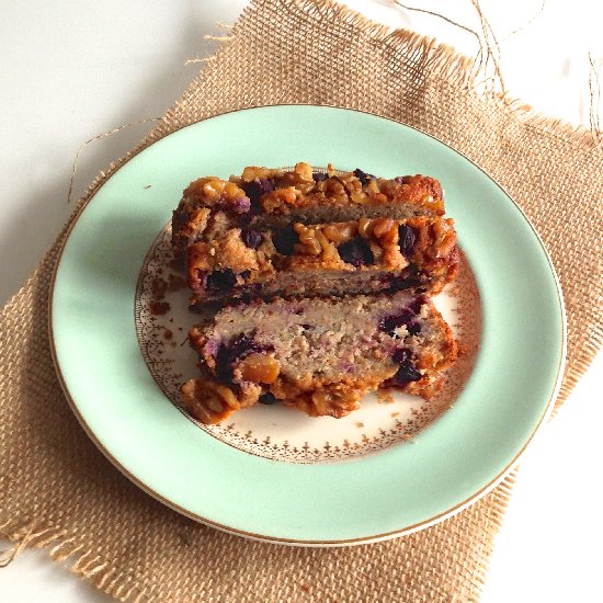 Blueberry & Walnut Banana Bread