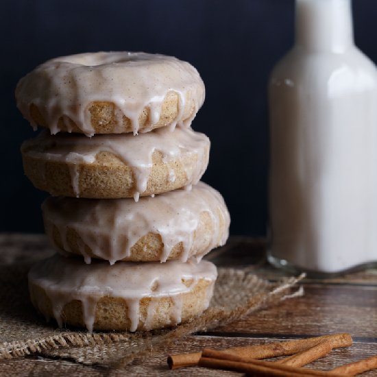 Baked Horchata Glazed Donuts