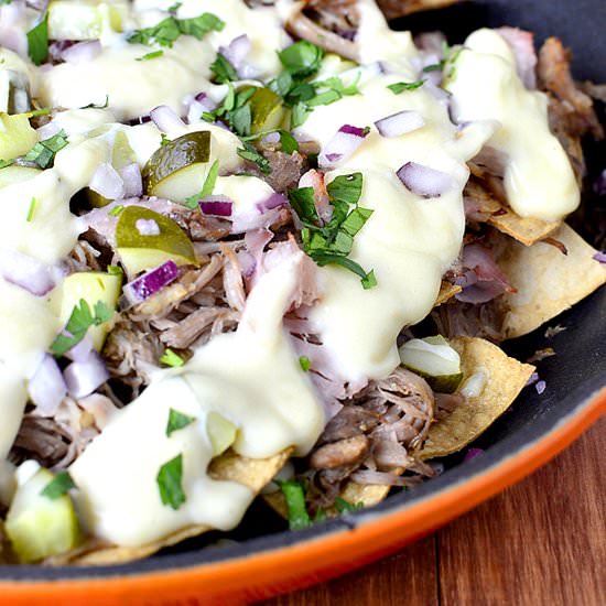 Crock Pot Cuban Nachos with Lighter