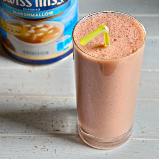 Strawberry Swiss miss smoothie