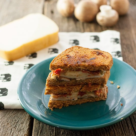 Sun Dried Tomato and Mushroom Melt