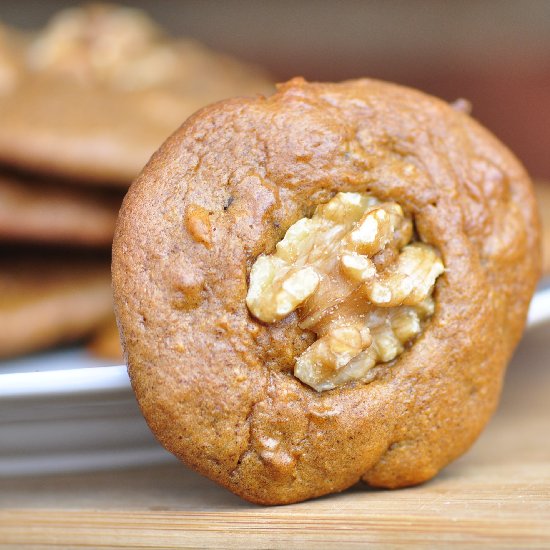 Yam and Walnut Breakfast Cookies