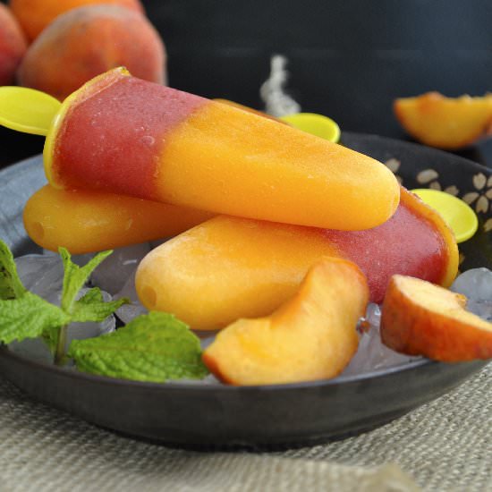 Peach Watermelon Ice-Pops