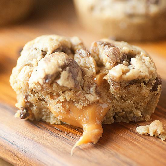 Salted Caramel Cookie Cups