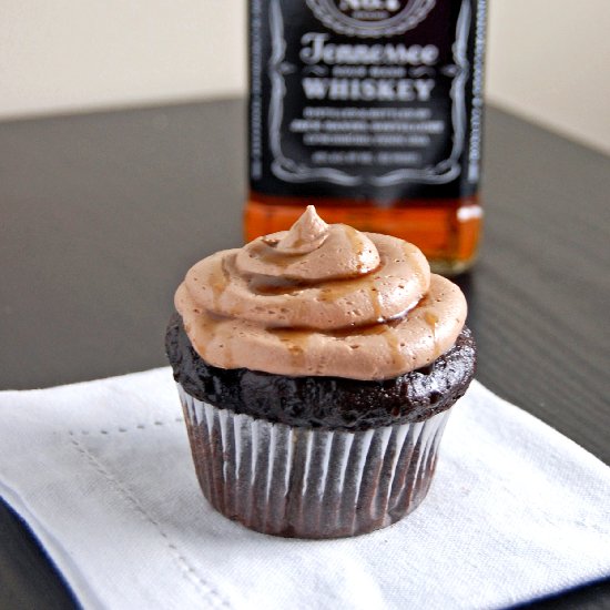 GF Whiskey Chocolate Cupcakes