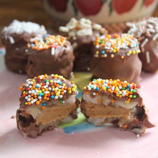 Frozen Peanut Butter & Banana Bites