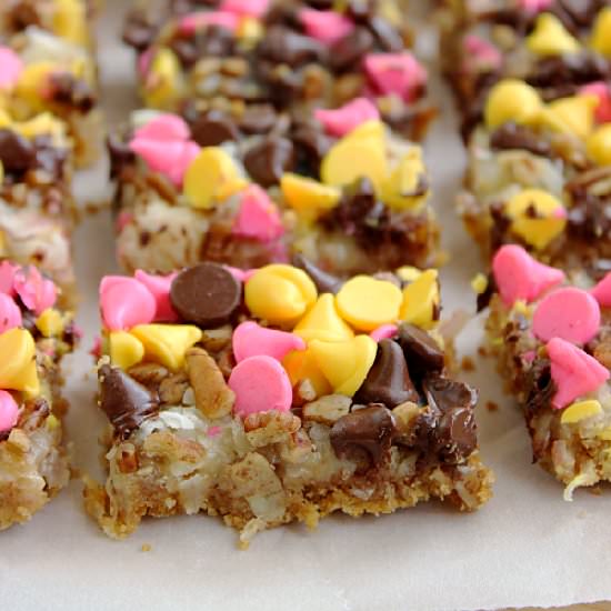 Springtime Magic Cookie Bars