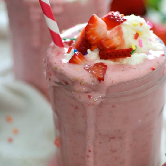 Strawberry Cream Cheese Milkshake