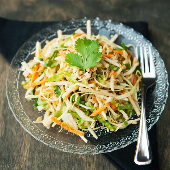 Ginger Peanut Asian Slaw