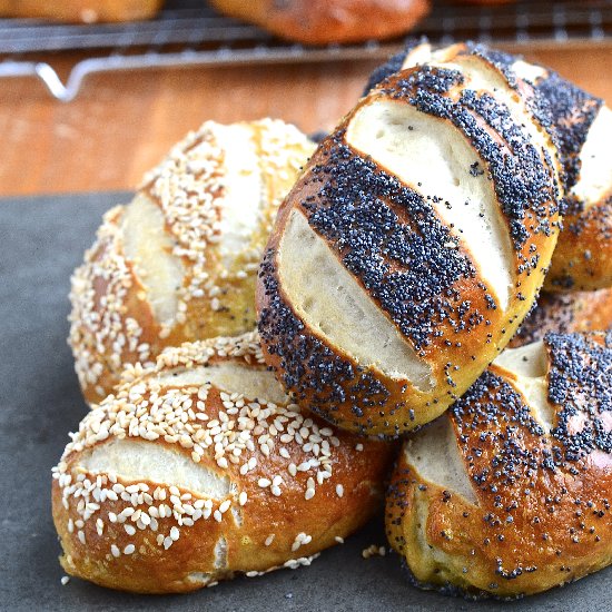 Mauricettes – Pretzel Rolls