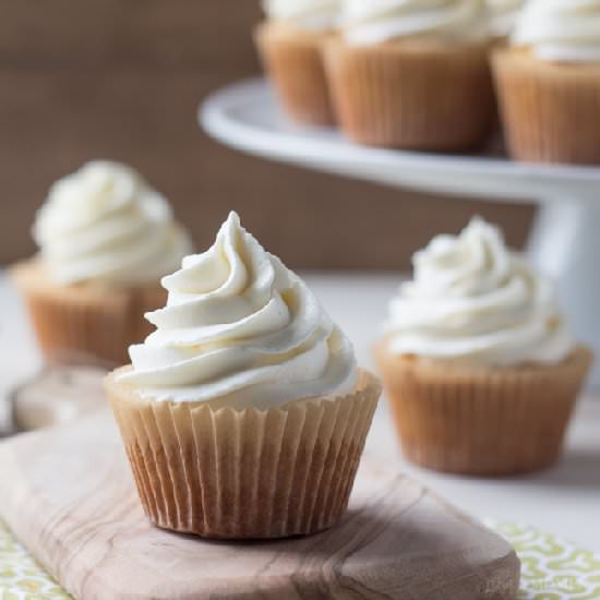 Perfect Vanilla Cupcakes