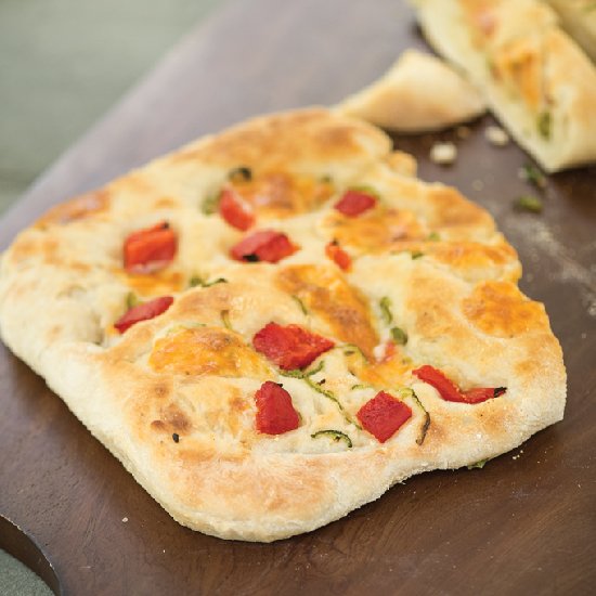 Roasted Red Pepper Flatbread