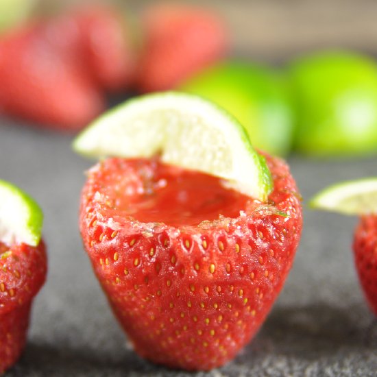 Vegan Strawberry Jello Shots