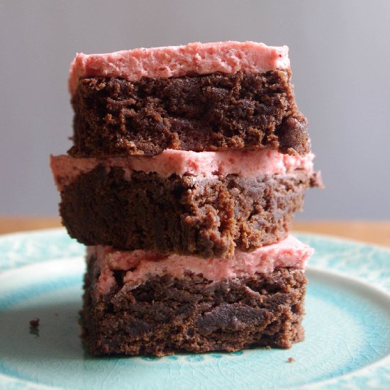 Strawberry Nutella Brownies